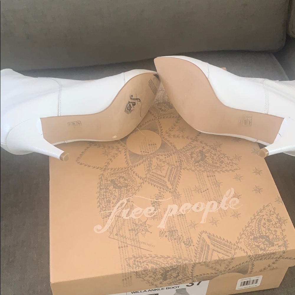 Free People White Willa Ankle Boot - Picture 11 of 11